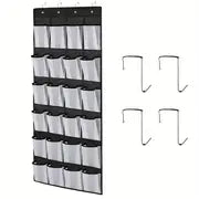 Over the Door Shoe Organizer, 24 Pockets