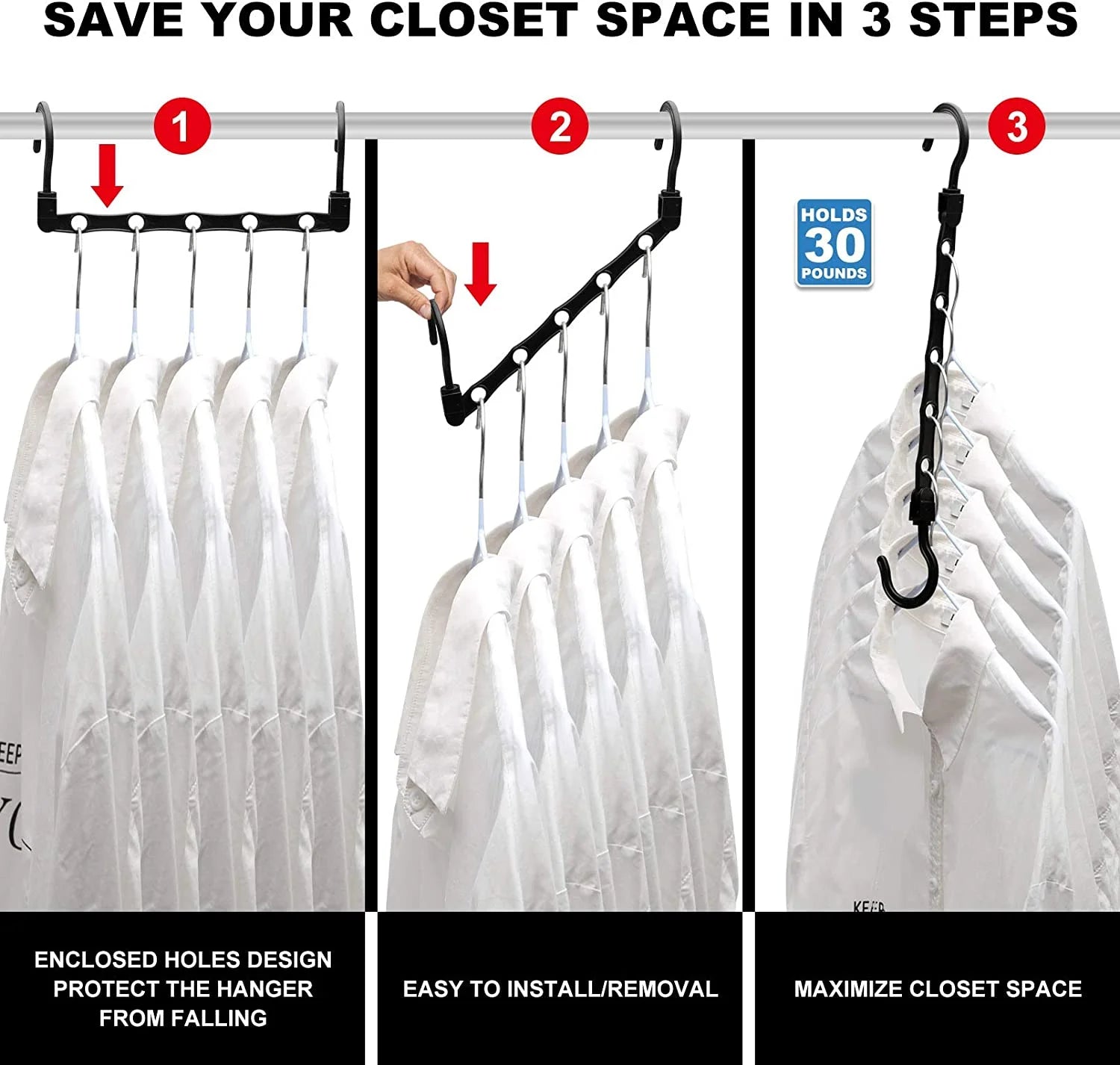 12 Pack-Closet-Organizers-And-Storage, Magic-Hangers-Space-Saving-For-Clothes, Closer-Organizer-For-Closet-Organization, Space-Saver-Hanger-Organizer-For-Multipurpose, Dorm-Room-Essentials