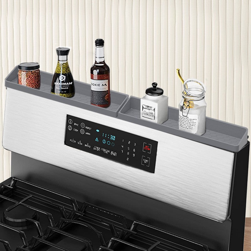 Silicone Stove Mat and Spice Rack Organizer Combo