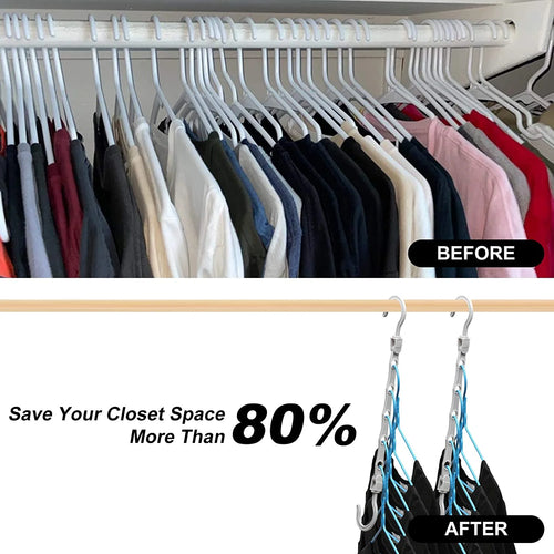 12 Pack-Closet-Organizers-And-Storage, Magic-Hangers-Space-Saving-For-Clothes, Closer-Organizer-For-Closet-Organization, Space-Saver-Hanger-Organizer-For-Multipurpose, Dorm-Room-Essentials