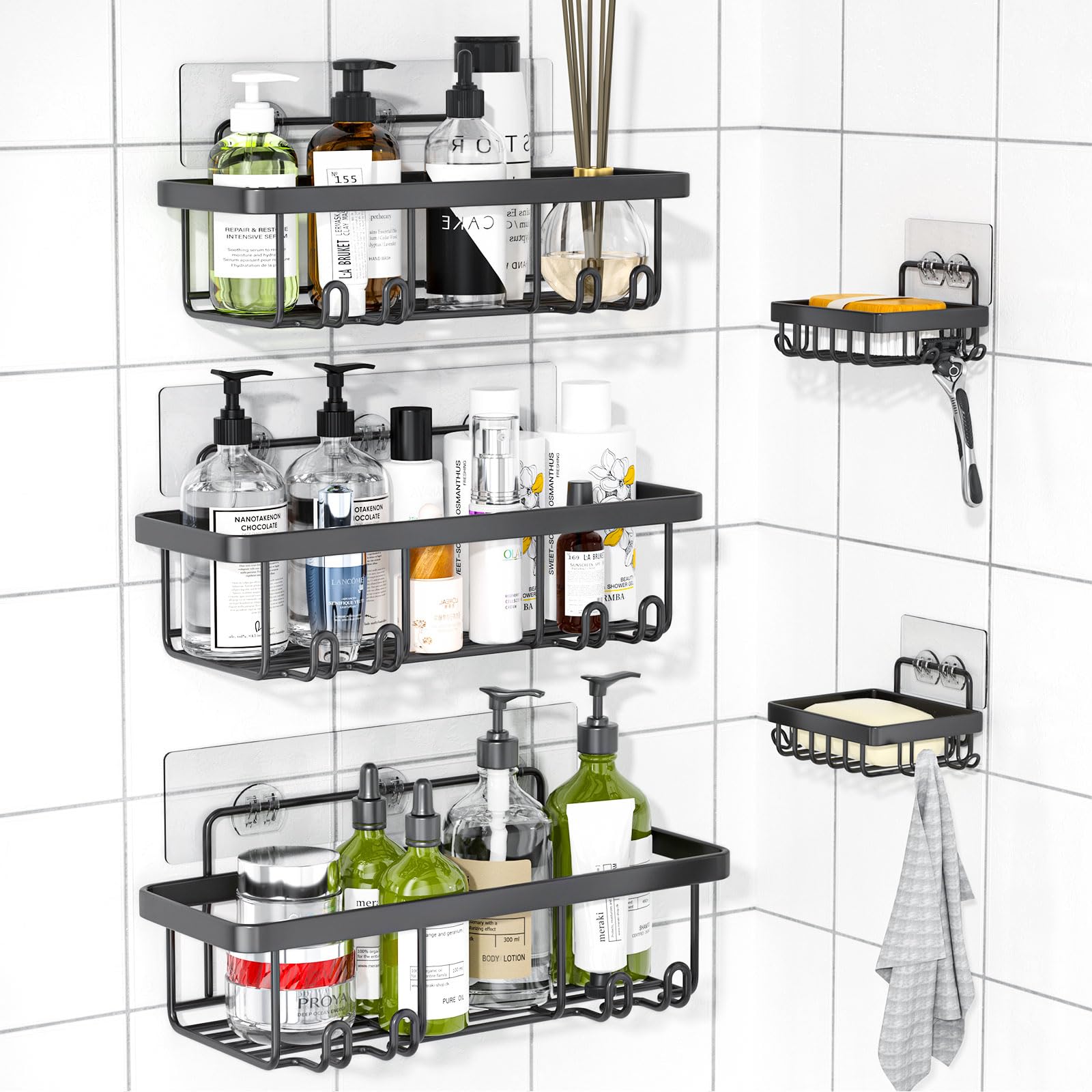 Shower Shelves Overflowing? Keep Your Bathroom Organized and Clutter-Free.