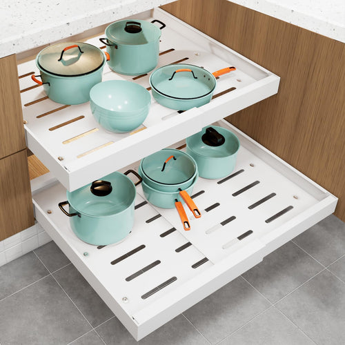 2-Pack Expandable Pull Out Cabinet Organizer
