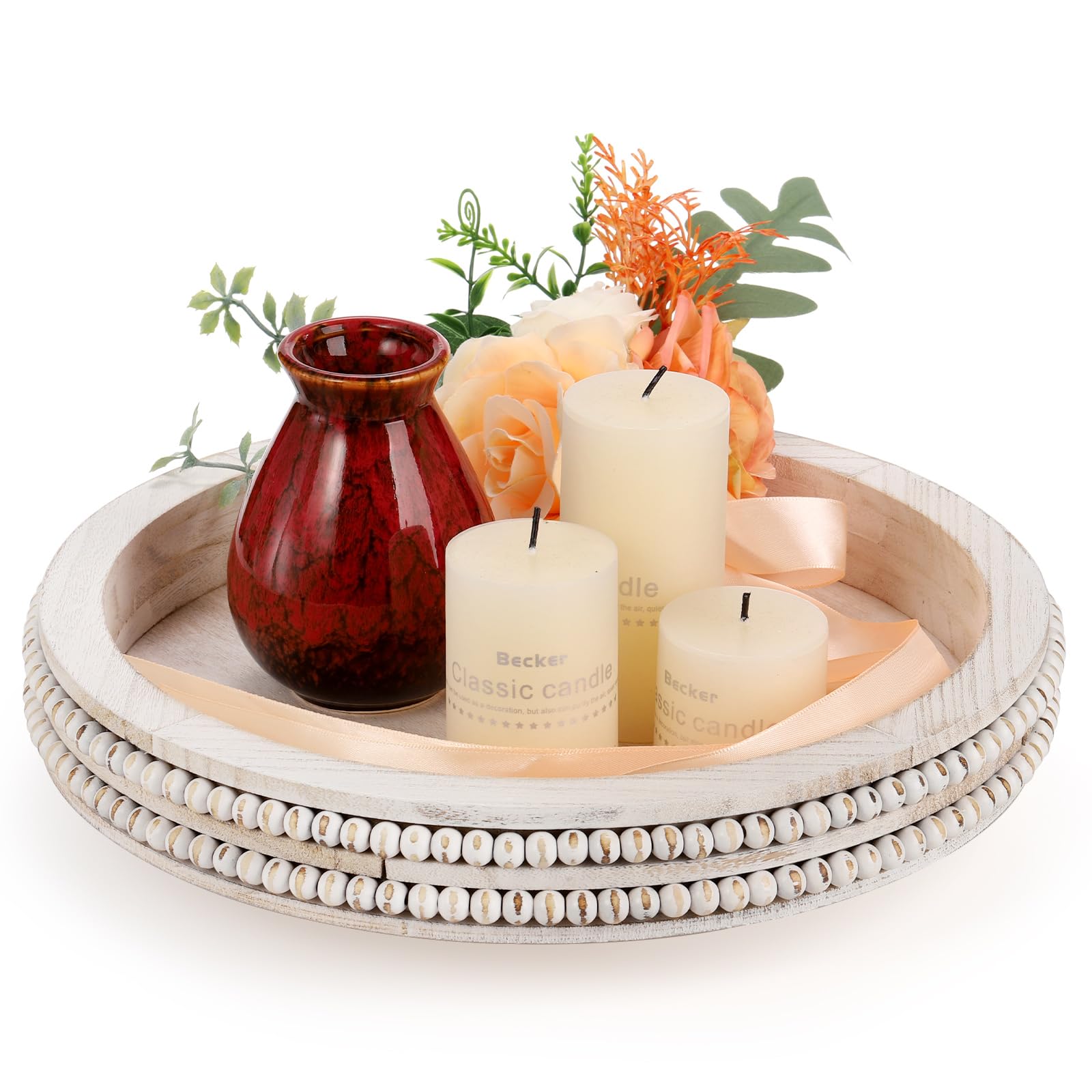 Okllen Lazy Susan Turntable Tray White