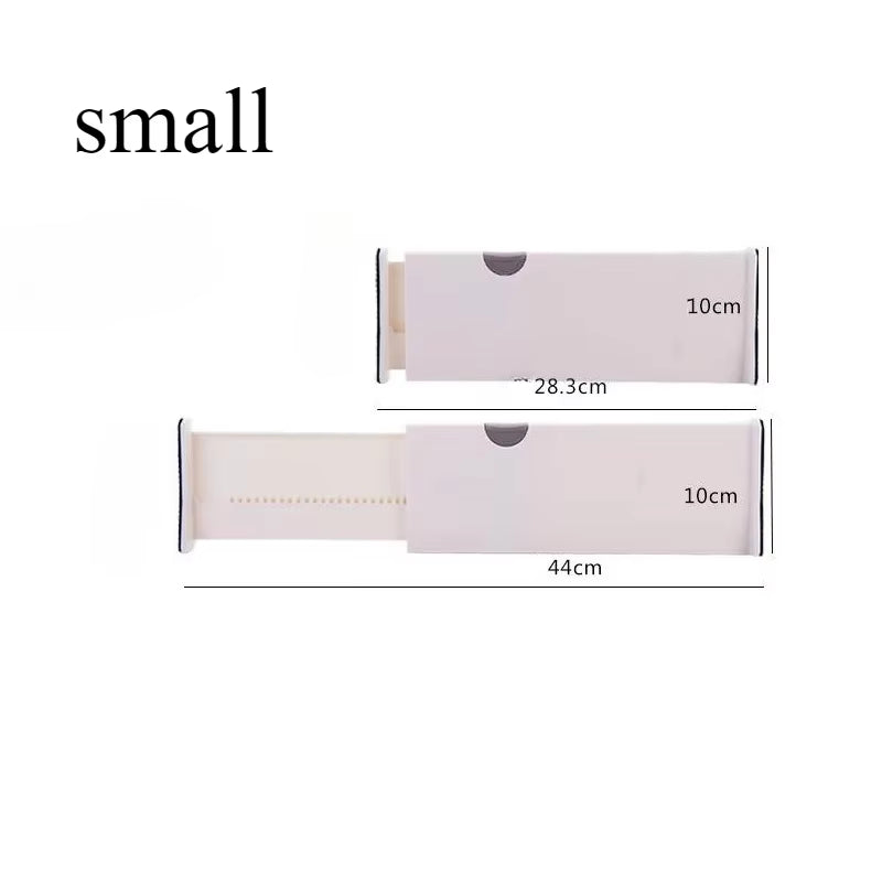 T Drawer Divider Adjustable Home Organization Dividers White Plastic Partition Holder Creative Retractable Drawer Dividers