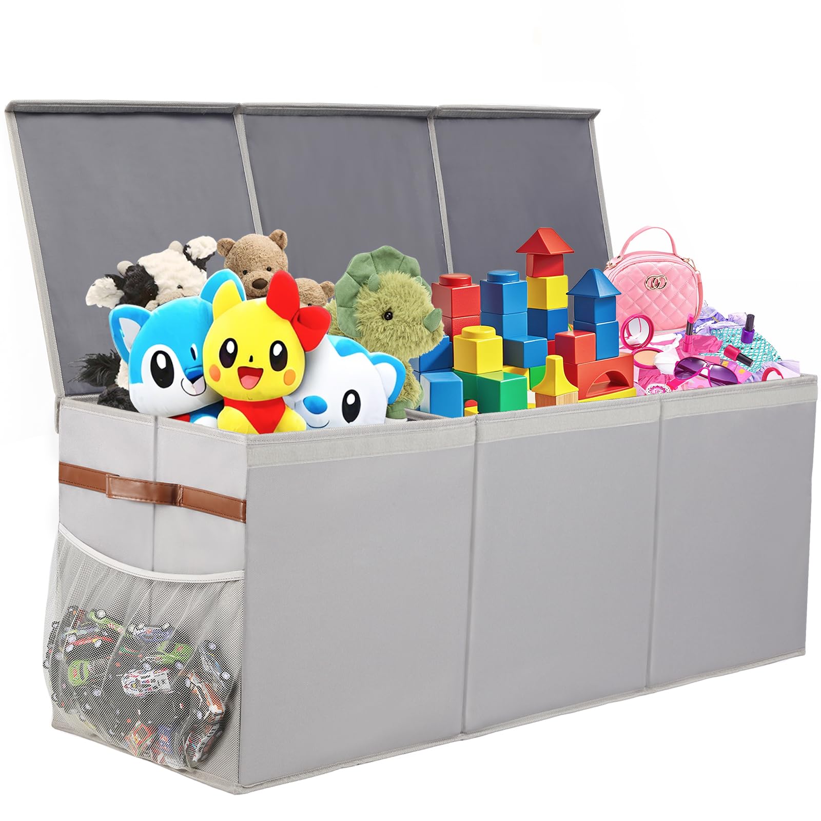 Extra Large Collapsible Toy Box with Lids, 150L
