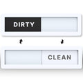Mini Dishwasher Magnet Clean/Dirty Sign